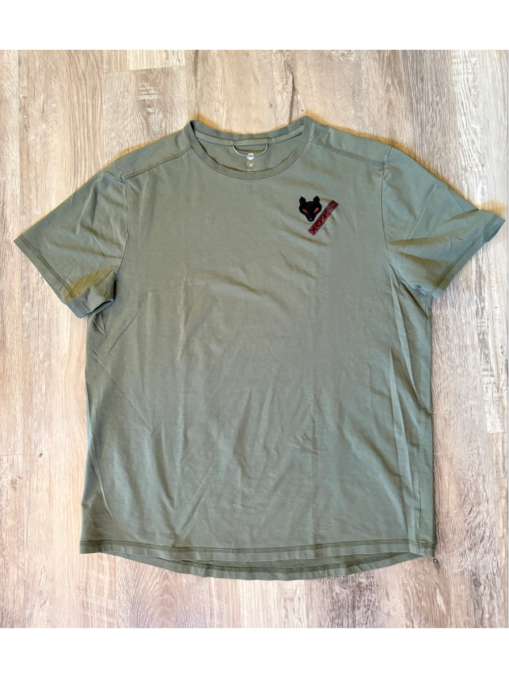 Lot of 2 Men's Custom Xorro Fox Graphic Tops Sage Green Size M Tee & Muscle Tank
